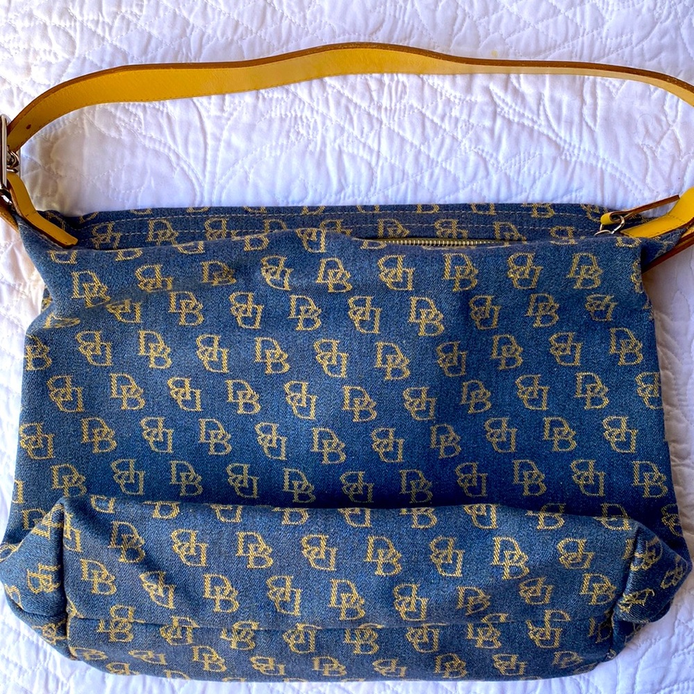 Dooney & Bourke Blue and Tan Shoulder Bag - Picture 6 of 8